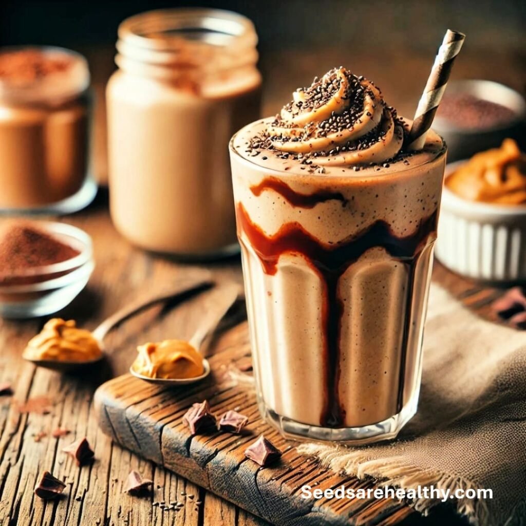 Chocolate Peanut Butter Chia Shake