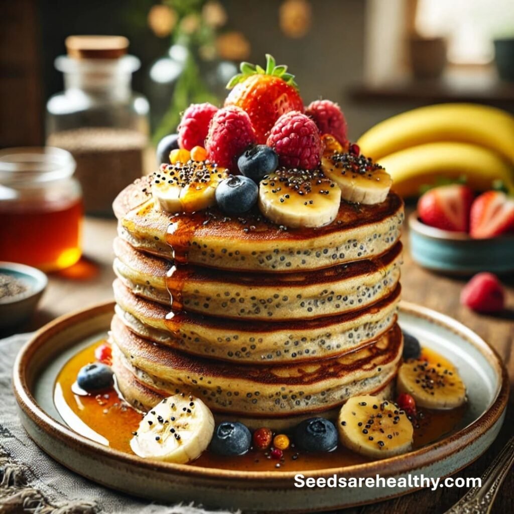 Vegan Chia Seed Pancakes